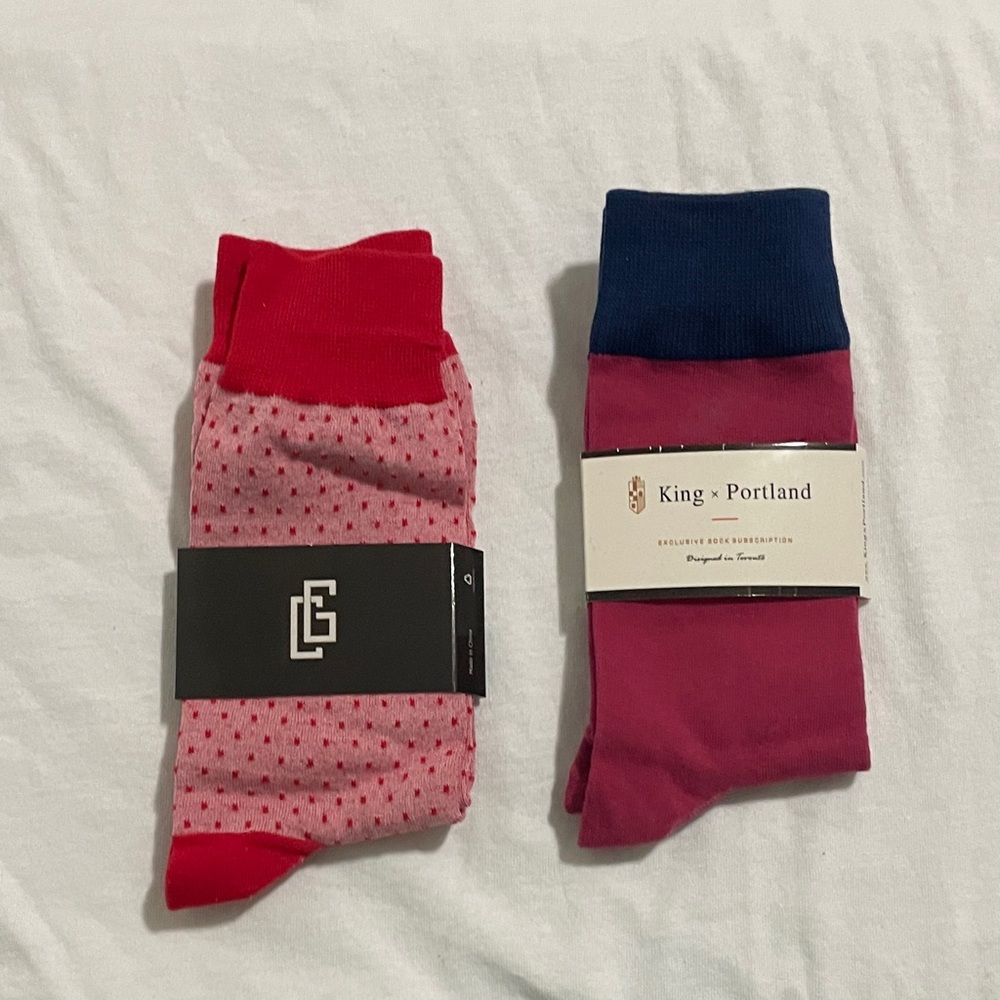 Men’s Pink Dress Socks - Two-Pack